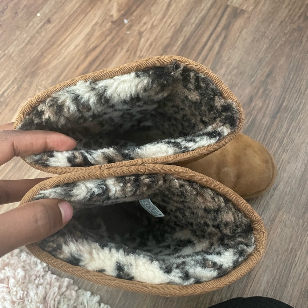 Ugg Tall Boot W/ Leopard Print Inside - image 4